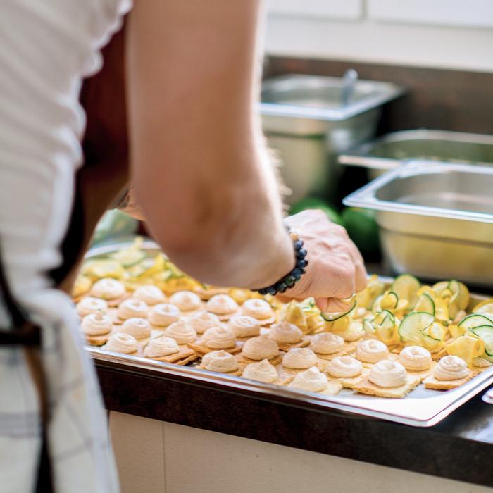 Préparation d'une recette Maison Jacomet